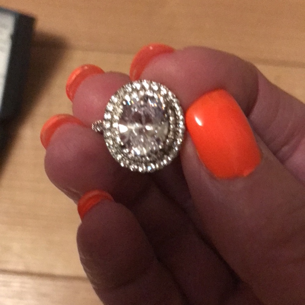 Bradford Exchange sterling silver ring set.
